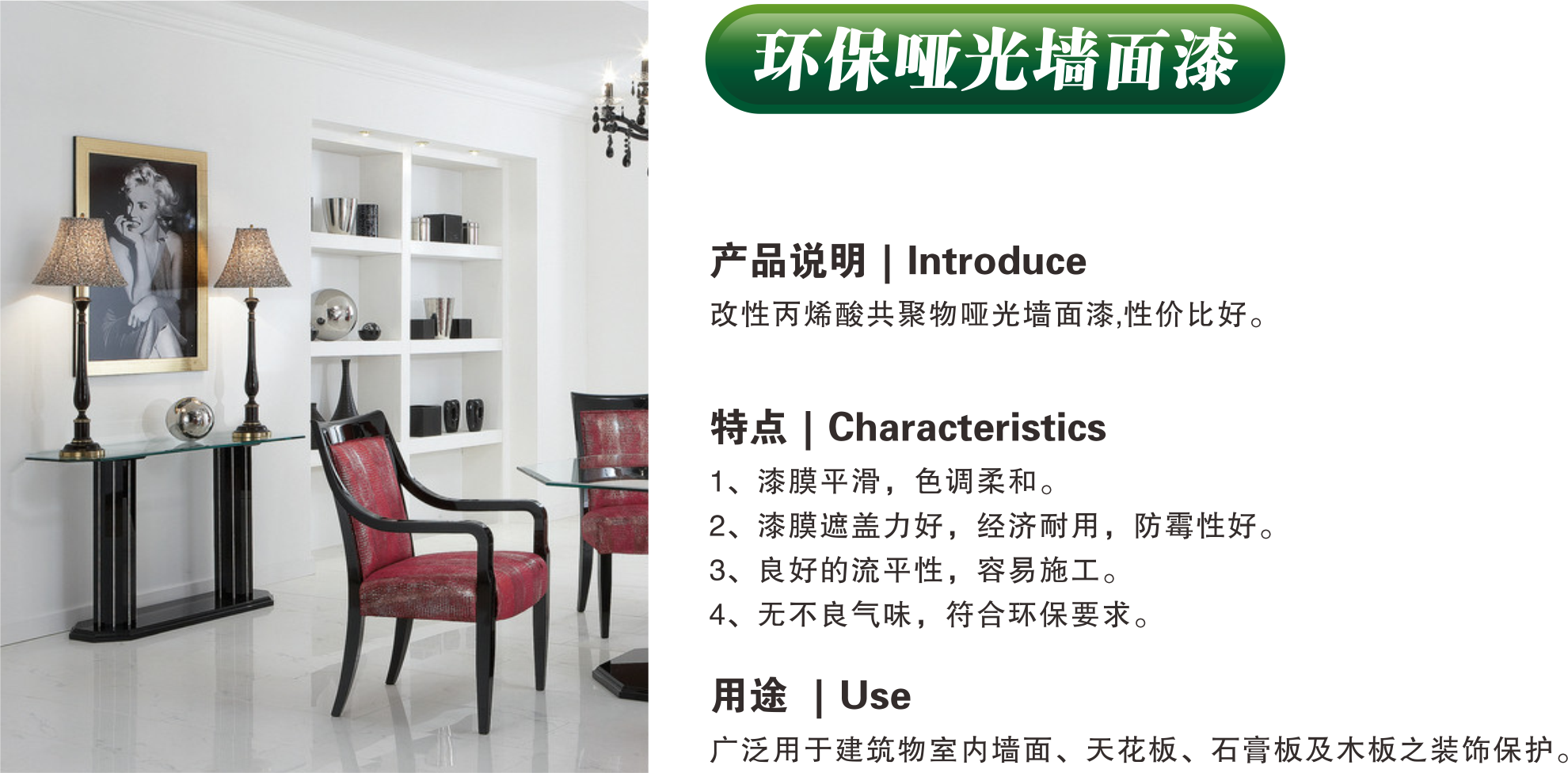 環保啞光墻面漆